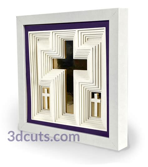 cross shadow box metal|large lighted shadow box.